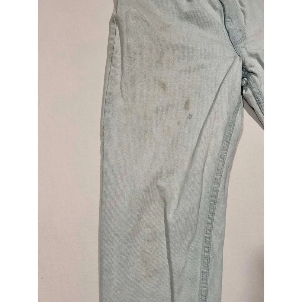 Vintage Levis 550 Orange Tab Jeans 33x30 Light Wash Relaxed Tapered Made in USA